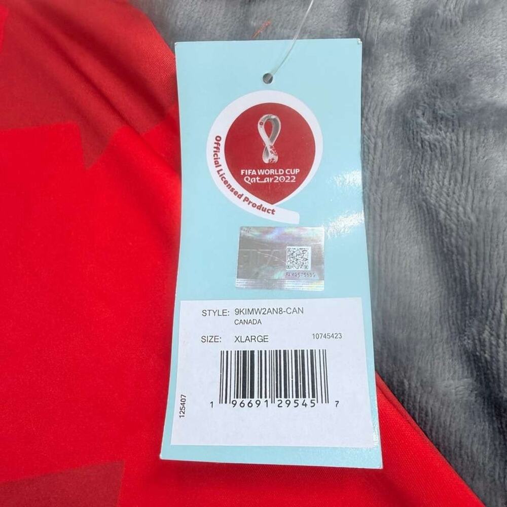 NWT Bundle 2 Canada FIFA World Cup Qatar 2022 Jersey Red Maple Leaf Sz XL - Picture 11 of 16